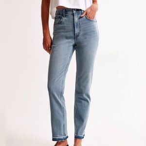 Abercrombie & Fitch the ankle straight ultra high rise jeans